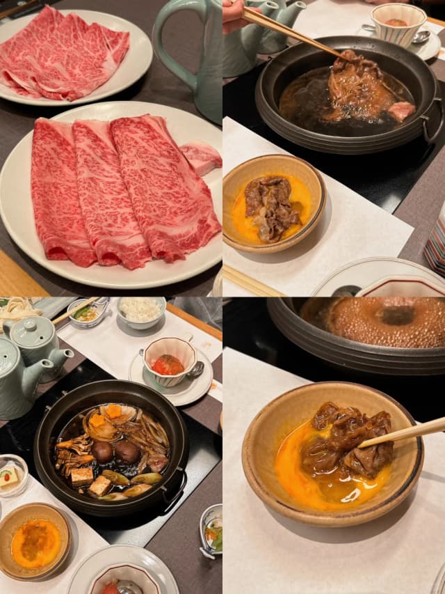 Our Tokyo itinerary included a sukiyaki lunch at Kiso-ji in Ueno, a delicious experience that requires a reservation.