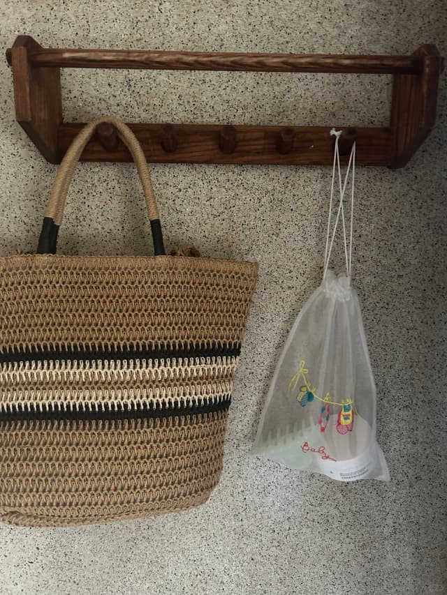 Opening the wardrobe, I found a beautiful straw bag that was for sale for only 45R – what an unexpected surprise!