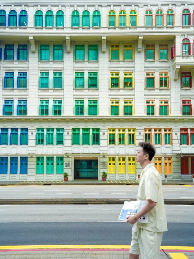 The building with the colorful shutters is even more spectacular in person than in the photos; just be careful of the traffic when you try to capture it.