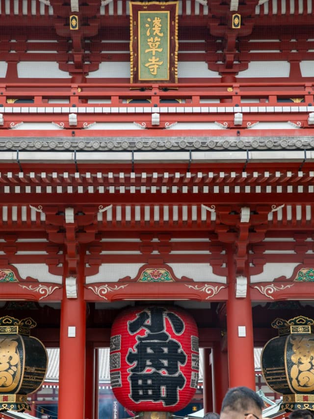 The giant lantern at Asakusa's Kaminarimon Gate is a must-see, and the best time to go is before 8 AM to beat the crowds.