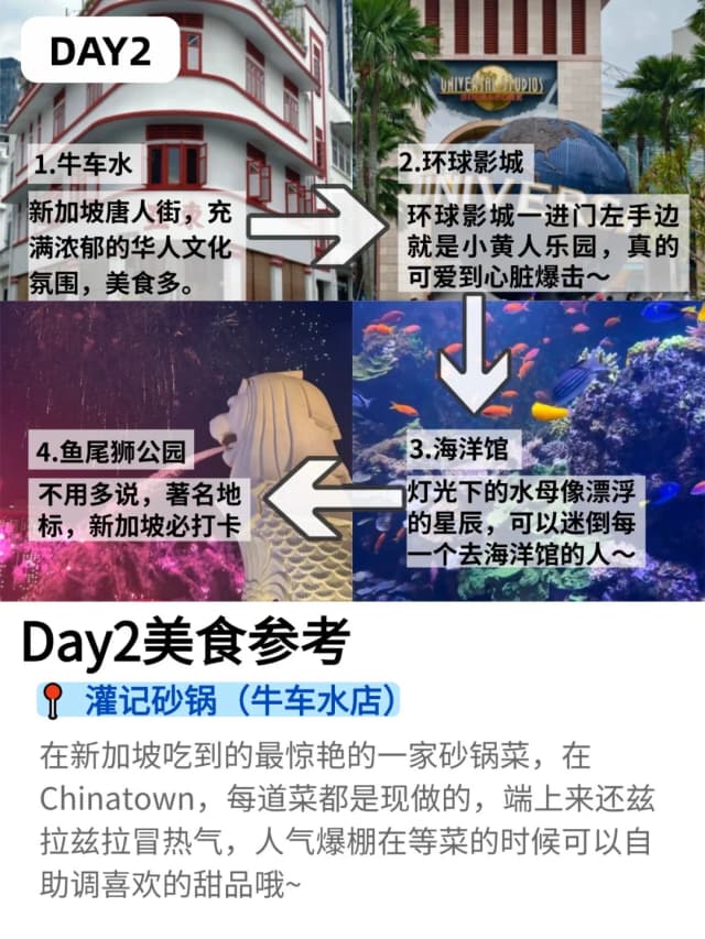 You must go to Marina Bay Sands to see the light show; after dark, the water screen performance starts right on time, creating an incredible atmosphere with the music!