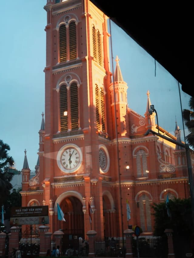 Our family-friendly city walk route: Start with a pho breakfast, visit the Notre Dame Cathedral and Central Post Office, see the Independence Palace, head to the markets for lunch and dinner, and end the day with views of the Saigon River at night.