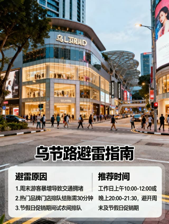 Though hailed as a shopping paradise, Orchard Road's designer prices have no advantage, local brands are few, and the streets are crowded and easy to get lost in.