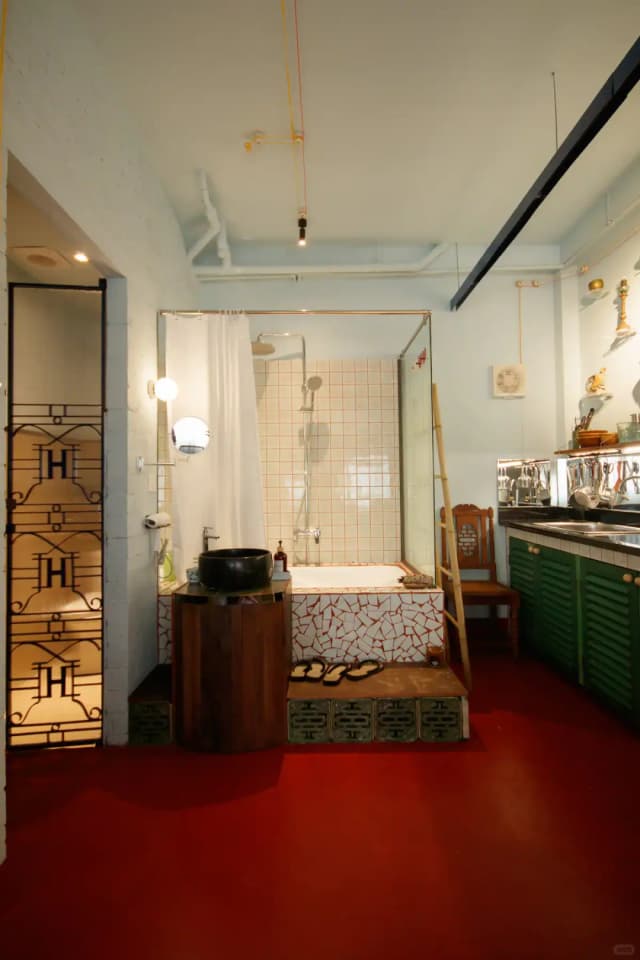 This Airbnb perfectly captures the romantic, intoxicating charm of the Saigon from Duras's novels, with deep red floors and vintage French furniture.