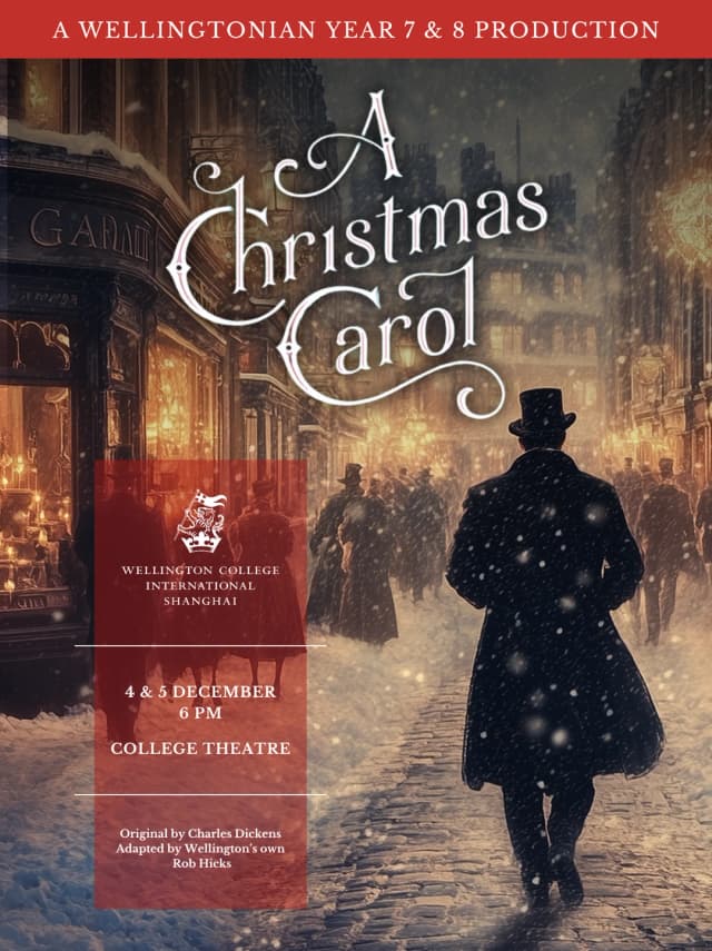 Experience the magic of the season with Wellington's two flagship campus shows: a stage adaptation of the Dickens classic 'A Christmas Carol' and a Christmas concert featuring our orchestra, bands, and choirs!