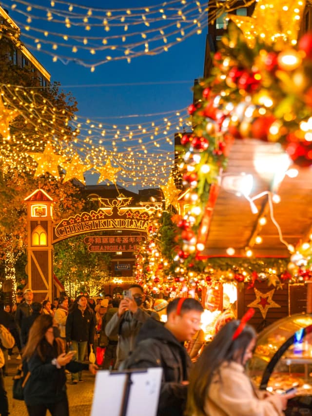 With the church, Christmas tree, carousel, and all kinds of stalls, just walking around and browsing the market is a joyful experience.